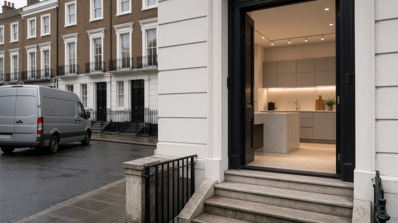 Mews access and Sheffield kitchens