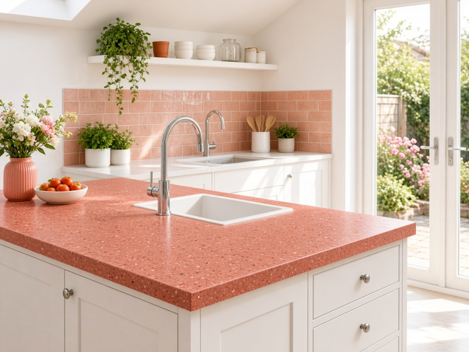 Bright Coloured Kitchen Worktops
