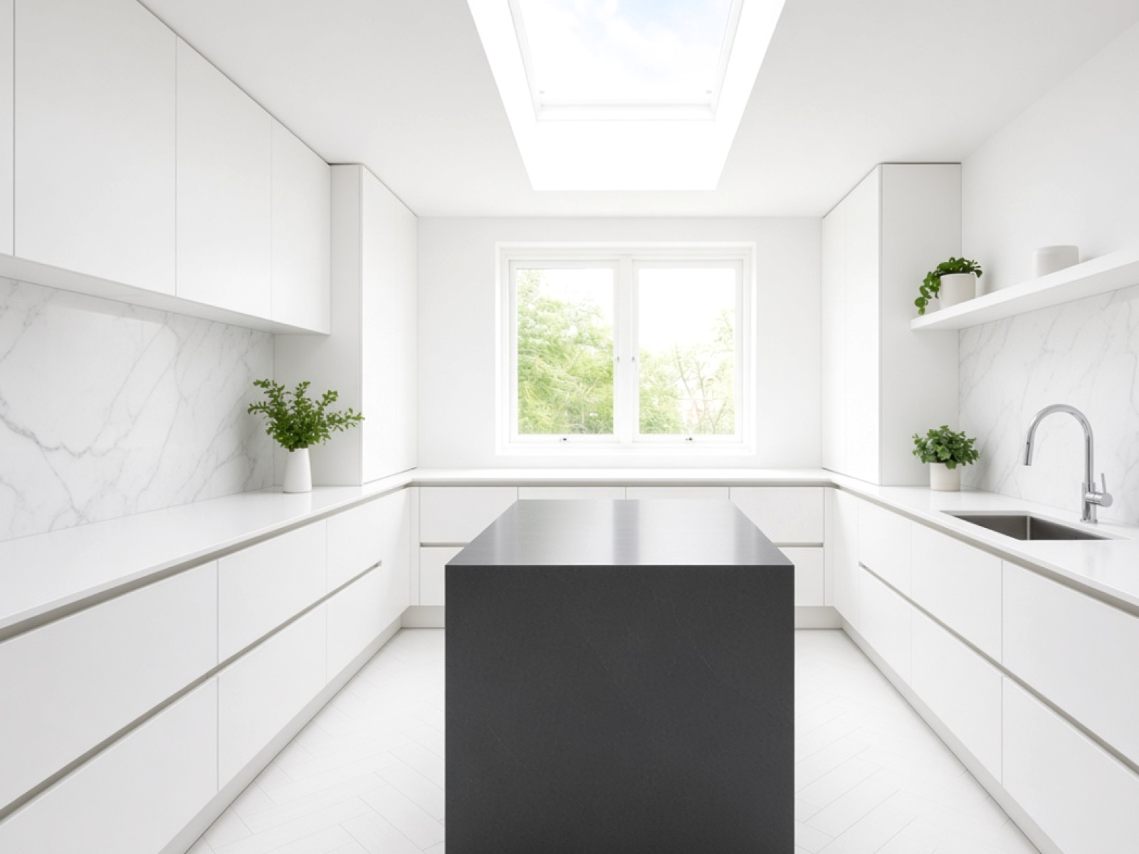 Dark Kitchen Worktops