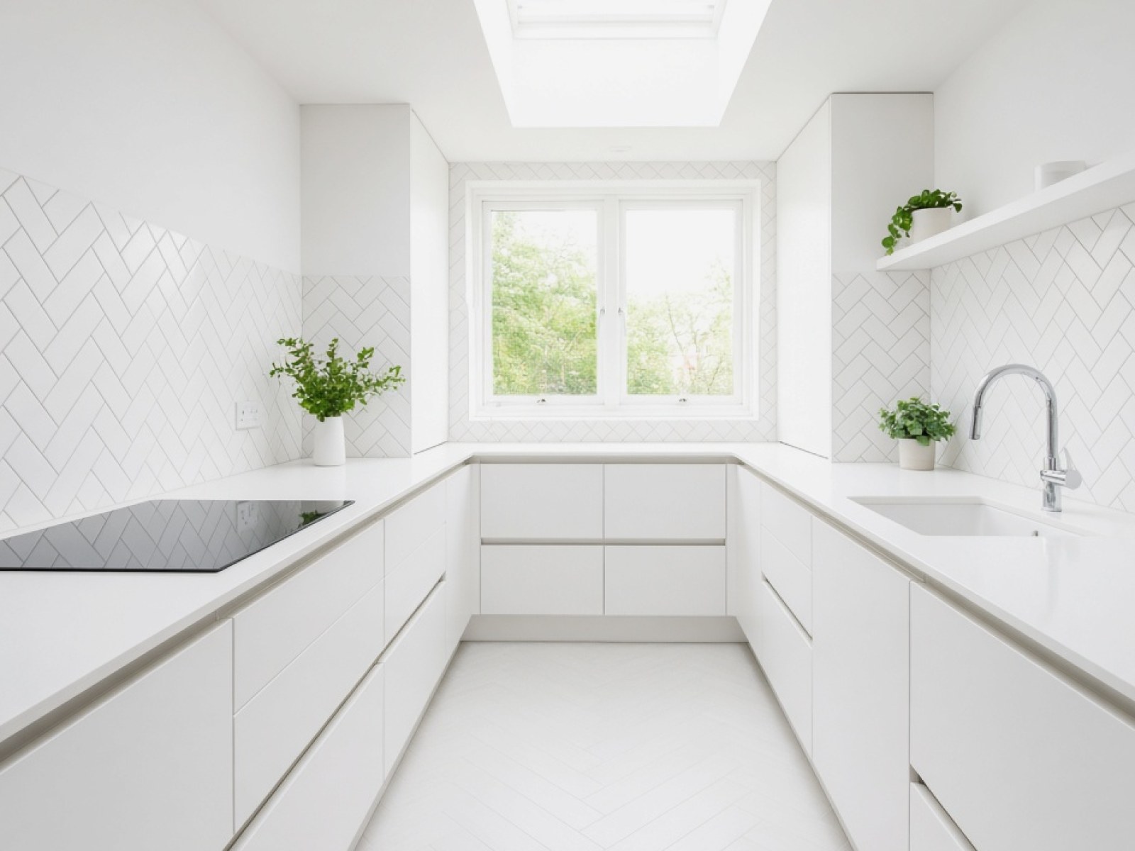 White Kitchen Worktops